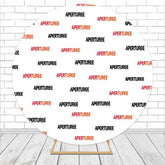 Aperturee - Custom Microfiber Cloth Round Backdrop For Photo Theme Party